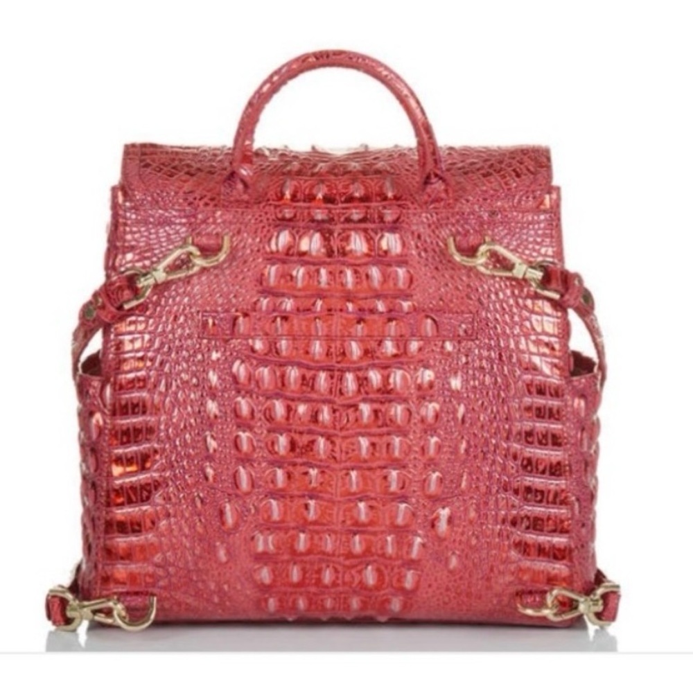 Brahmin Liz Red Dragon Melbourne Backpack and Wallet - Picture 2 of 11